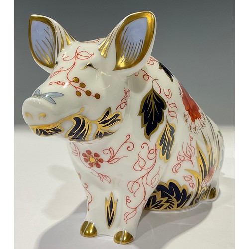 5 - A Royal Crown Derby Prudence Piggy Bank, pre-release for Peter Jones of Wakefield, limited edition 2... 