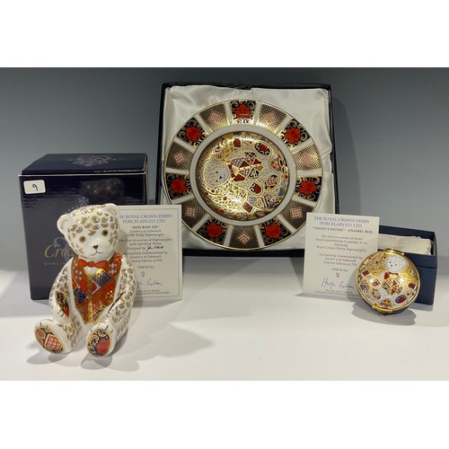 133 - A Royal Crown Derby limited edition three part 'Teddy's Picnic' set, commissioned exclusively by Gov... 