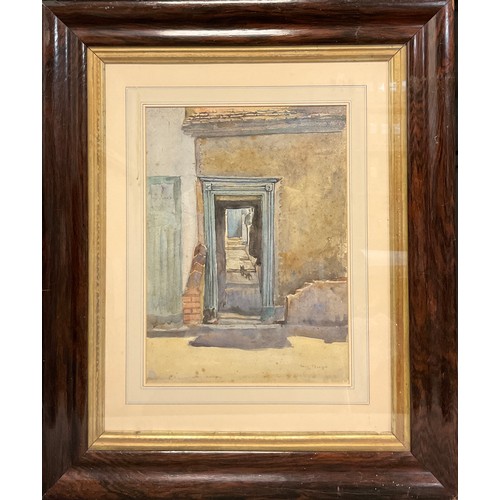 98 - Louis Thomson, The Black Alley-cat, signed, watercolour, 39cm x 29cm.