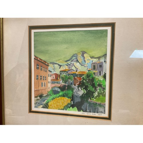 88 - Donald Smith (British Modern School), a group of watercolour and gouache paintings - in Fauvist colo... 