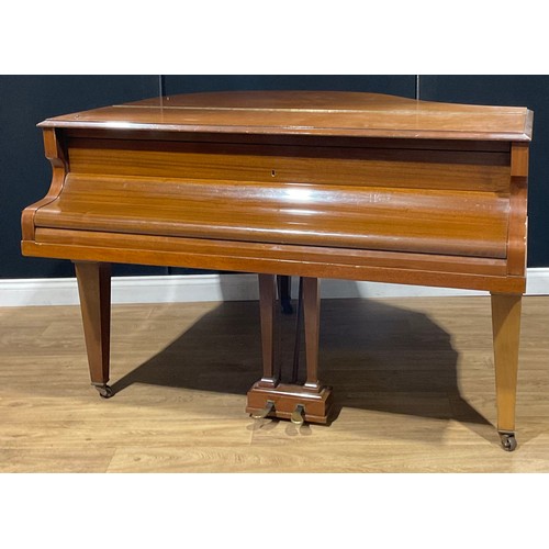 110 - An early 20th century mahogany baby grand piano, Ritzmar, possibly a brand of Humphrey & Co. Ltd, iv... 