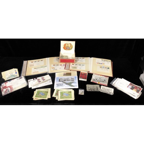 541 - Stamps - box of FDC loose and PHQ cards, including 2012 FDC collection and mint strip of Olympic sta... 