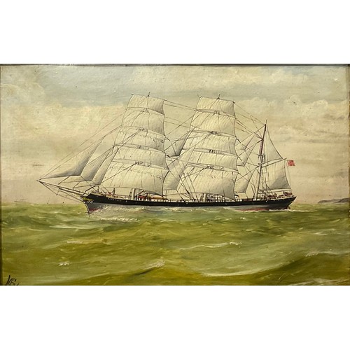 125 - English School (early 20th century)
Ladstock at Sea
monogrammed, dated '04, oil on board, 30cm x 46c... 