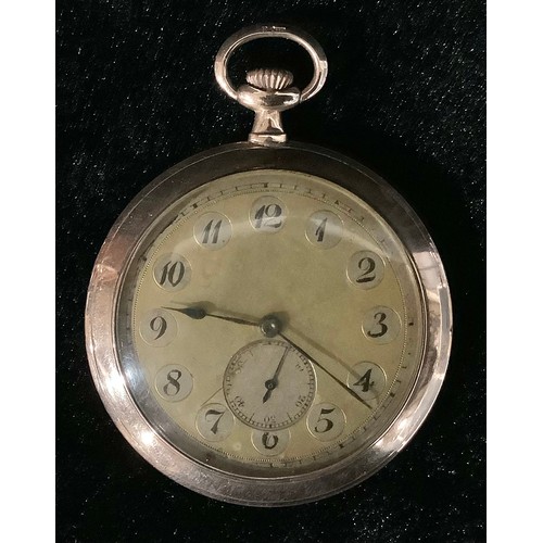 558 - An Art Deco 9ct gold open face pocket watch