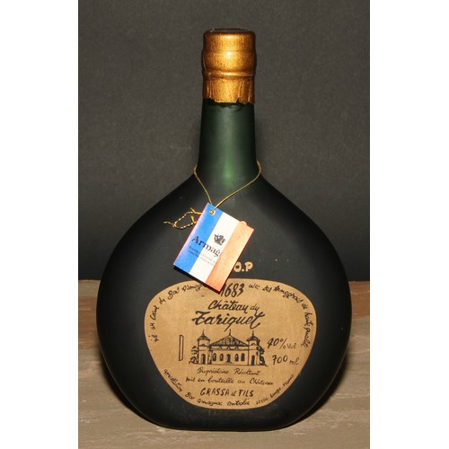 870 - Wines & Spirits - a bottle of Janneau Grand Armagnac VSOP, 68cl; Chateau du Tariquet Bas Armagnac VS... 