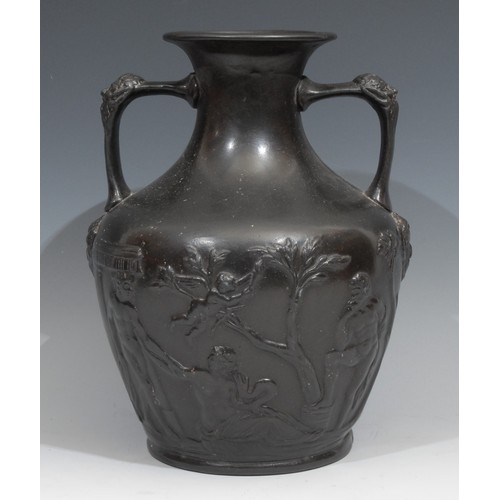 291 - A museum type plaster facsimile, of the Portland vase, 29cm high