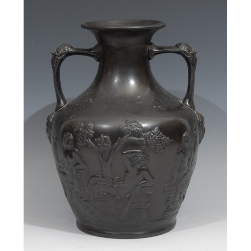 291 - A museum type plaster facsimile, of the Portland vase, 29cm high