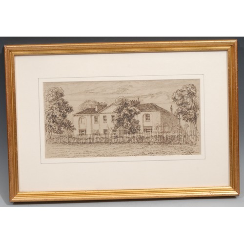 685 - W E Price
An English Country House
signed, pen and ink drawing, 14.5cm x 30cm