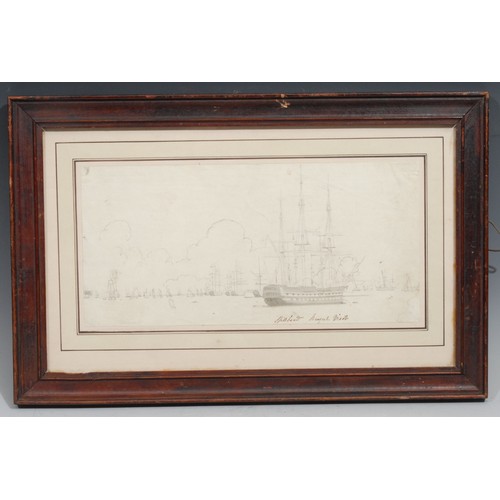 538 - English Marine School (19th century)
Spithead, Royal Visit
inscribed in ink MS, pencil drawing, 14.5... 