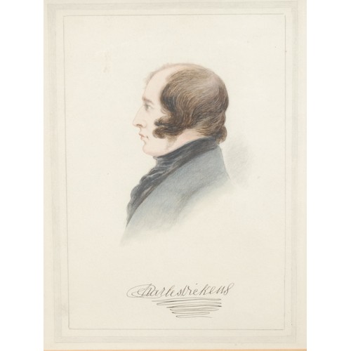 540 - English School (19th century)
Portrait of Charles Dickens
inscribed, watercolour, 23.5cm x 18cm