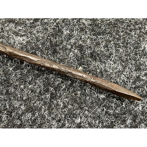 856 - Tribal Art and the Eclectic Interior - a  Zulu Assegai short stabbing spear, 108cm long; a hide shie... 