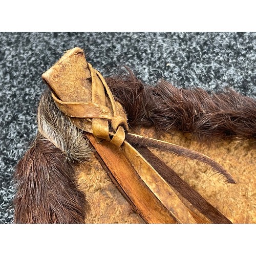 856 - Tribal Art and the Eclectic Interior - a  Zulu Assegai short stabbing spear, 108cm long; a hide shie... 