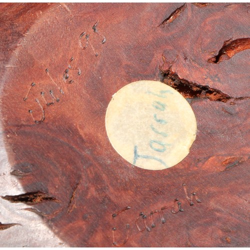 441 - An Australian Jarrah wood bowl, signed and dated Jules, 95, 26cm diam