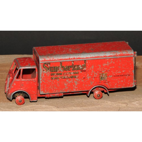 204 - A Dinky Supertoys 514 Guy delivery van, red Slumberland livery, 13.5cm long