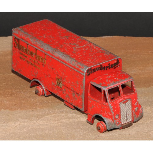 204 - A Dinky Supertoys 514 Guy delivery van, red Slumberland livery, 13.5cm long