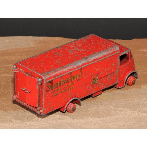 204 - A Dinky Supertoys 514 Guy delivery van, red Slumberland livery, 13.5cm long