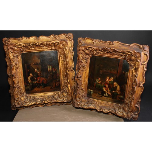 410 - After David Teniers the Younger (19th century)
A pair, Surgeon Tending Feet
oil on board, 23.5cm x 2... 