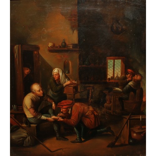 410 - After David Teniers the Younger (19th century)
A pair, Surgeon Tending Feet
oil on board, 23.5cm x 2... 