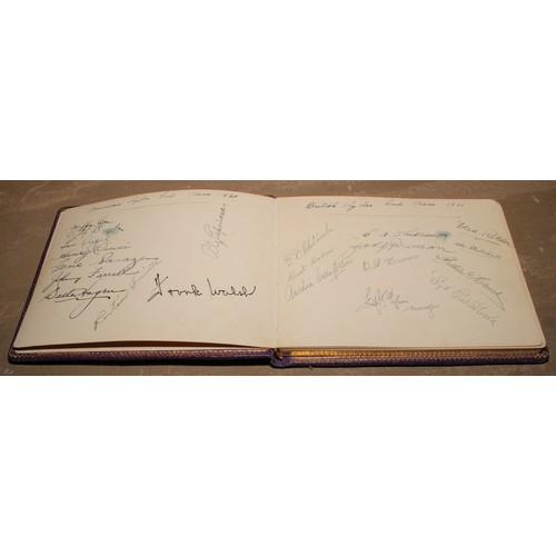 955 - Autographs - Sport - Golf - an autograph album, golfers,  American Ryder Cup Team, 1931, British Ryd... 