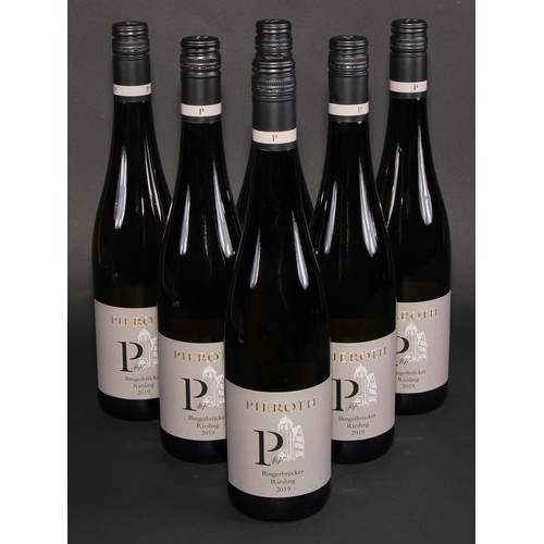 873 - Wines - six bottles, Pieroth Bingerbrucker Riesling, 2019, 10% vol, 750ml