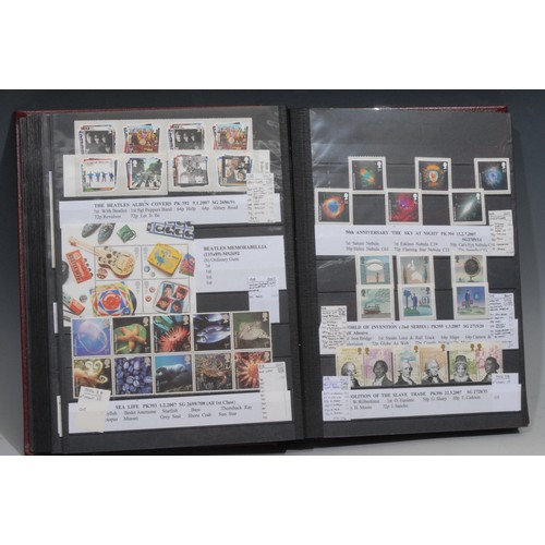 Stamps - GB QEII mint stockbook, 2000 - 2012, appears comple...