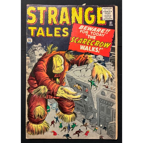 1029 - Strange Tales #79, #81, #82, #84, #86. (1960-1961). Includes the first prototype of Magneto. Silver ... 