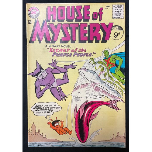 1033 - House of Mystery #116-118, #120, #121, #127, #145, #146, #152. (1961-1965). Silver Age DC Comics (9)