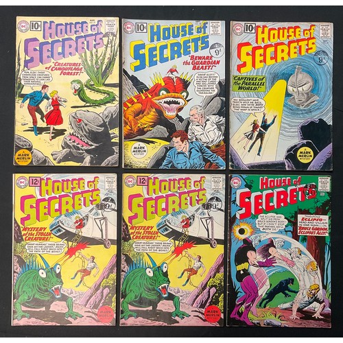 1035 - House of Secrets #47, #48, #49, #51 x 2, #70. (1961-1965). Mark Merlin story lines, Silver age DC co... 