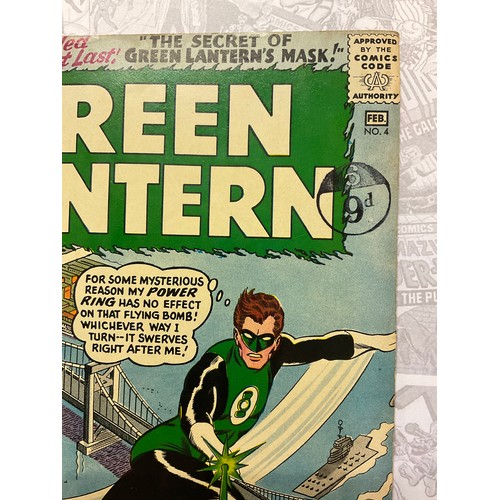 1045 - Green Lantern #4 (1961). Silver age DC Comic. Gil Kane artwork.