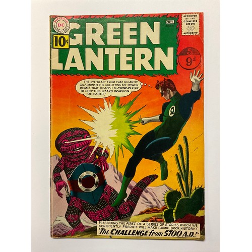 1047 - Green Lantern #7-8. (1961) 1st appearance and Origin of Sinestro. 1st 5700AD Story, 1st Pol Manning,... 