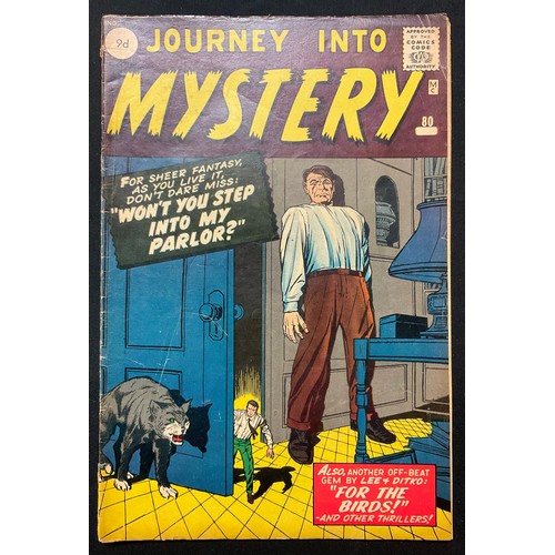 1051 - Journey into Mystery #72, #74, #75 x 2, #80. (1961-1962) Atlas / Marvel Comics. Issue #80 features t... 