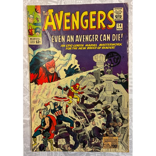 1052 - Avengers #14, #25 (1965-1966). Written by Stan Lee artwork by Jack Kirby. Silver age Marvel Comics. ... 
