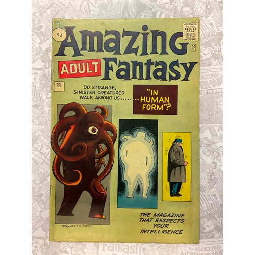 1055 - Amazing Fantasy #11 (1962). Written by Stan Lee, art by Steve Ditko. Silver age Marvel Comic.