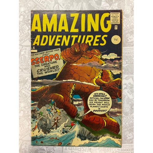 1056 - Amazing Adventures #6 (1961). Written by Stan Lee, art by Jack Kirby and Steve Ditko. Silver age Atl... 