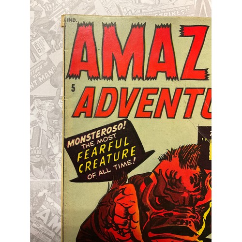 1057 - Amazing Adventures #5 (1961). Written by Stan Lee, art by Jack Kirby and Steve Ditko. Silver age Atl... 