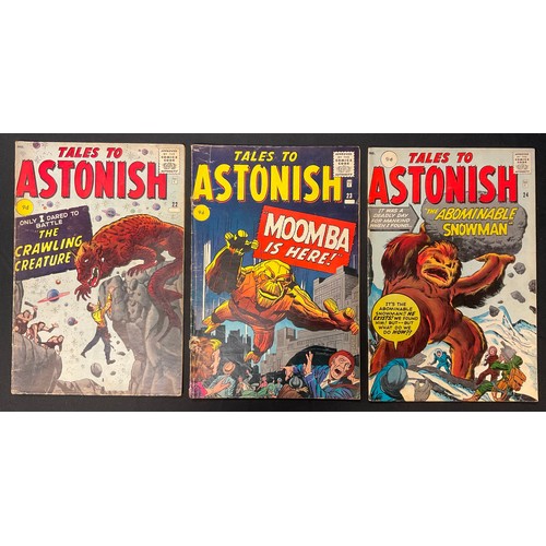 1060 - Tales to Astonish #22-24 (1961). 1st appearance of Crawling Creature and Moomba. Written by Stan Lee... 