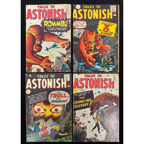 1061 - Tales to Astonish #19-22. (1961). 1st appearances of Rommbu, “X”, Glop, and Crawling Creature. Writt... 