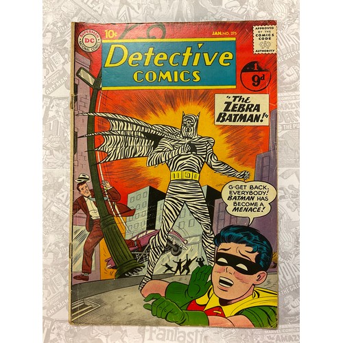 1063 - Detective Comics #275 (1960). 1st appearance of Zebra-Man (Zebra Batman). Silver age DC comic. Artwo... 