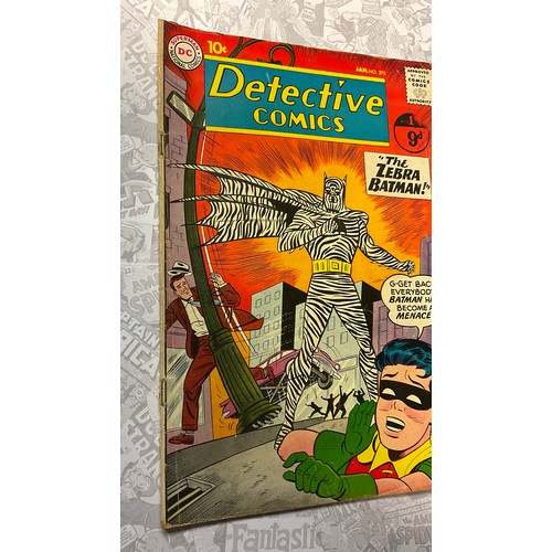 1063 - Detective Comics #275 (1960). 1st appearance of Zebra-Man (Zebra Batman). Silver age DC comic. Artwo... 