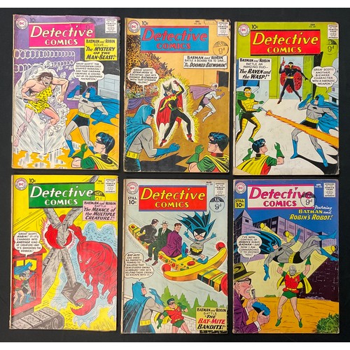 1064 - Detective Comics #285-290 (1960-1961). Silver age DC Comics. (6).