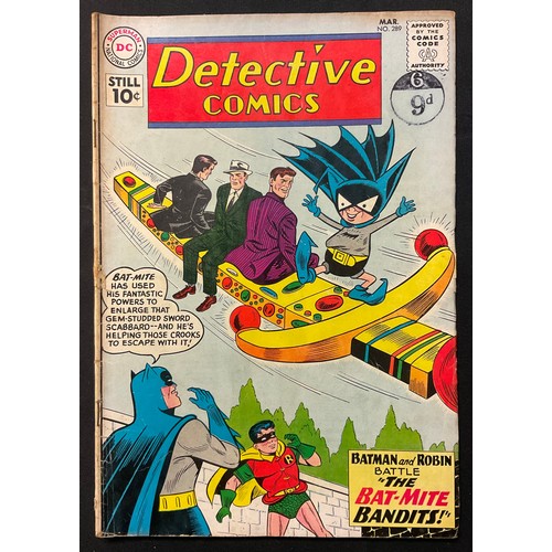 1064 - Detective Comics #285-290 (1960-1961). Silver age DC Comics. (6).