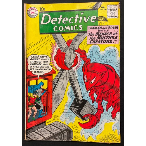 1064 - Detective Comics #285-290 (1960-1961). Silver age DC Comics. (6).