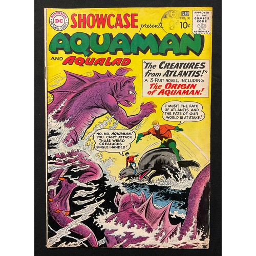 1070 - Showcase Presents Aquaman #30-32 (1961) 1st solo issue featuring full length Aquaman, Origin of Aqua... 