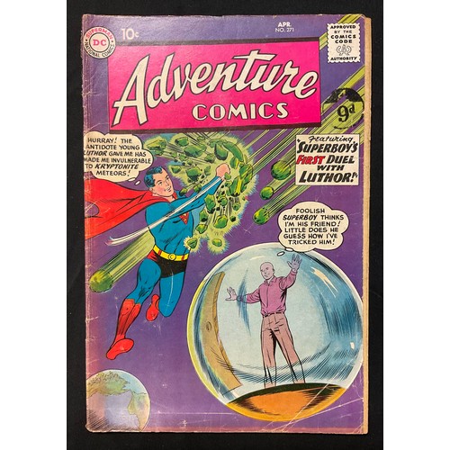 1073 - Adventure Comics #270-273. (1960). Include 2nd appearance of Aqualad, 1st Aquacave, Origin of Lex Lu... 