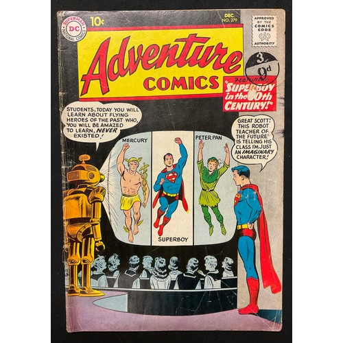 1074 - Adventure Comics #279-282. (1960). Includes 1st appearance of Star Boy. Silver age DC Comics. (4)