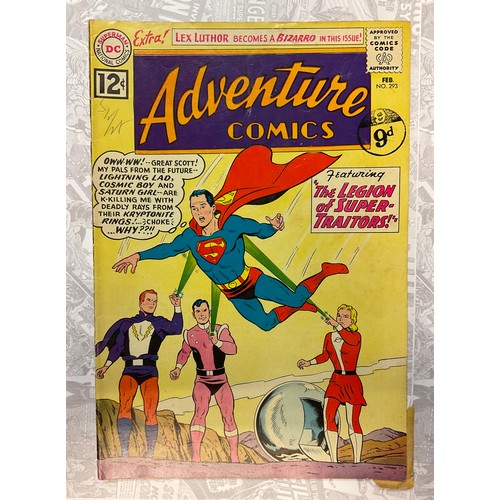 1075 - Adventure Comics #283, #293. (1961-1962) 1st and 2nd appearance of General Zod. 1st team appearance ... 