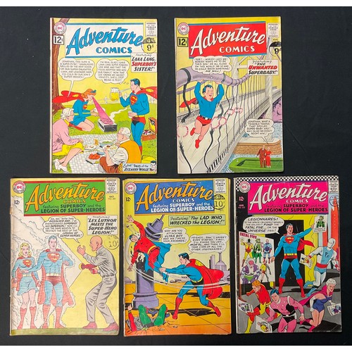 1077 - Adventure Comics #297, 299, 325, 328, 352. (1962-1967). 1st team appearance of the Fatal Five. Silve... 