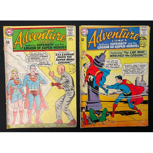 1077 - Adventure Comics #297, 299, 325, 328, 352. (1962-1967). 1st team appearance of the Fatal Five. Silve... 