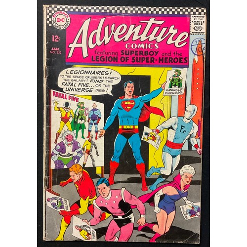 1077 - Adventure Comics #297, 299, 325, 328, 352. (1962-1967). 1st team appearance of the Fatal Five. Silve... 