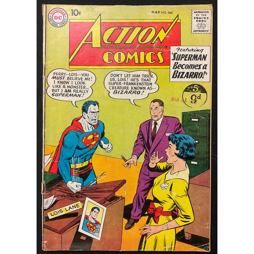 1078 - Action Comics #261, #264-266. (1960). 1st appearance of Streaky the Supercat. Silver age DC Comics. ... 